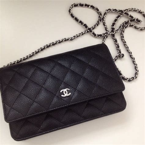 chanel black wallet on chain price|chanel wallet on chain cost.